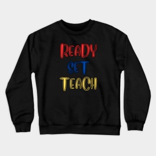 School Teacher Themed Design Crewneck Sweatshirt